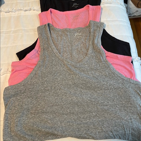 J. Crew Tops - SET OF 3 - J. Crew Longline Slub Racerback Tank